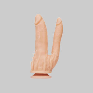 Dildo doble penetracion con ventosas