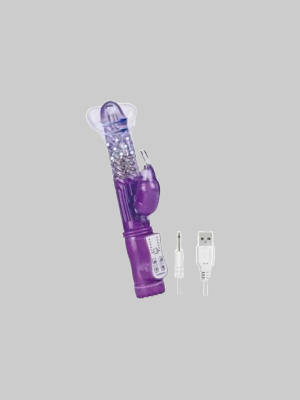 Dildo vibrador rotativo "RABBIT"